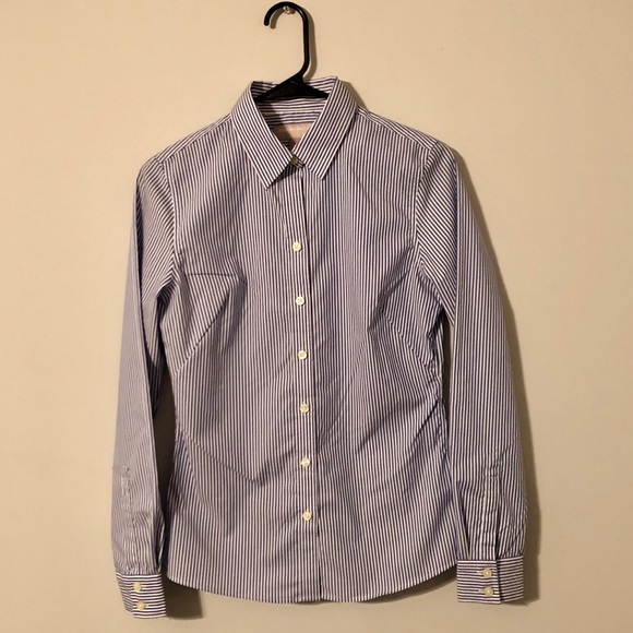 Banana Republic Stripped Button Up Shirt - Picture 2 of 8